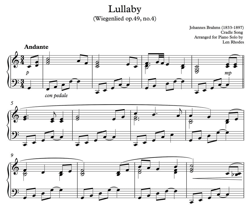 Brahms - Lullaby