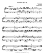 Pavane, op. 50, Fauré - arranged for piano solo