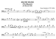 An Die Music, Schubert - unaccompanied Bassoon