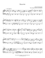 Bourrée in E minor, Bach - Piano