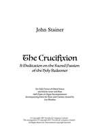 The Crucifixion, Stainer - accompanying parts for Flute and Clarinet