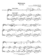 Méditation from 'Thaïs', Massenet - Alto Saxophone and Piano