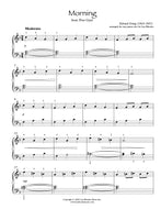 Morning, Peer Gynt, Grieg - easy Piano