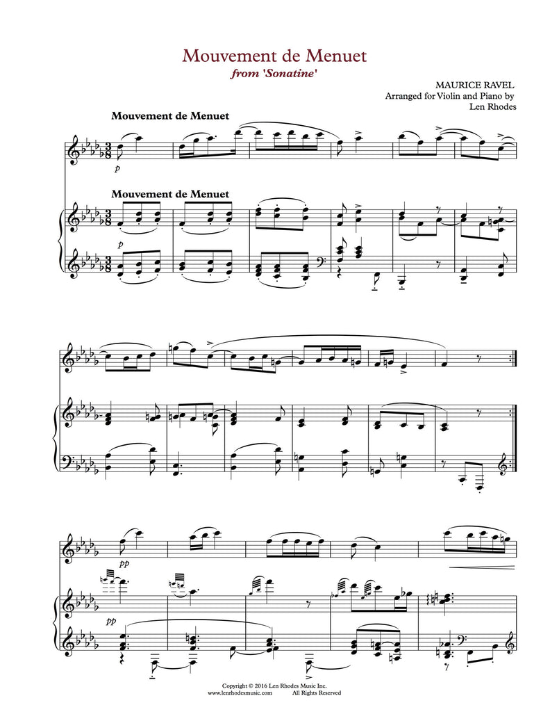 Ravel sonatine oboe cheap
