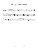 The Star Spangled Banner - unaccompanied Violin