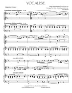 Rachmaninov - Vocalise for Flute, Clarinet and Piano