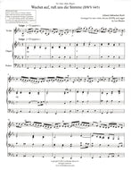 Wachet auf, Johann Sebastian Bach - arranged for solo violin, SATB and organ