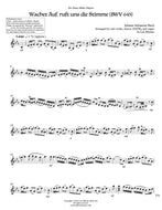 Wachet auf, Johann Sebastian Bach - solo violin, SATB and organ - Violin part