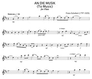 An Die Music, Schubert - unaccompanied Flute