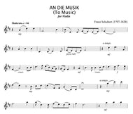 An Die Music, Schubert - unaccompanied Violin