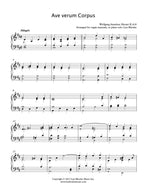 Ave Verum Corpus, Mozart - Piano or Organ