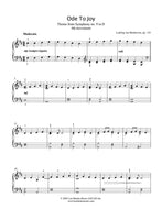Ode to Joy, Beethoven - easy Piano