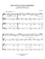 Jesu Joy Of Man's Desiring, Bach - easy Piano duet
