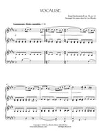 Vocalise, Rachmaninoff - Piano duet